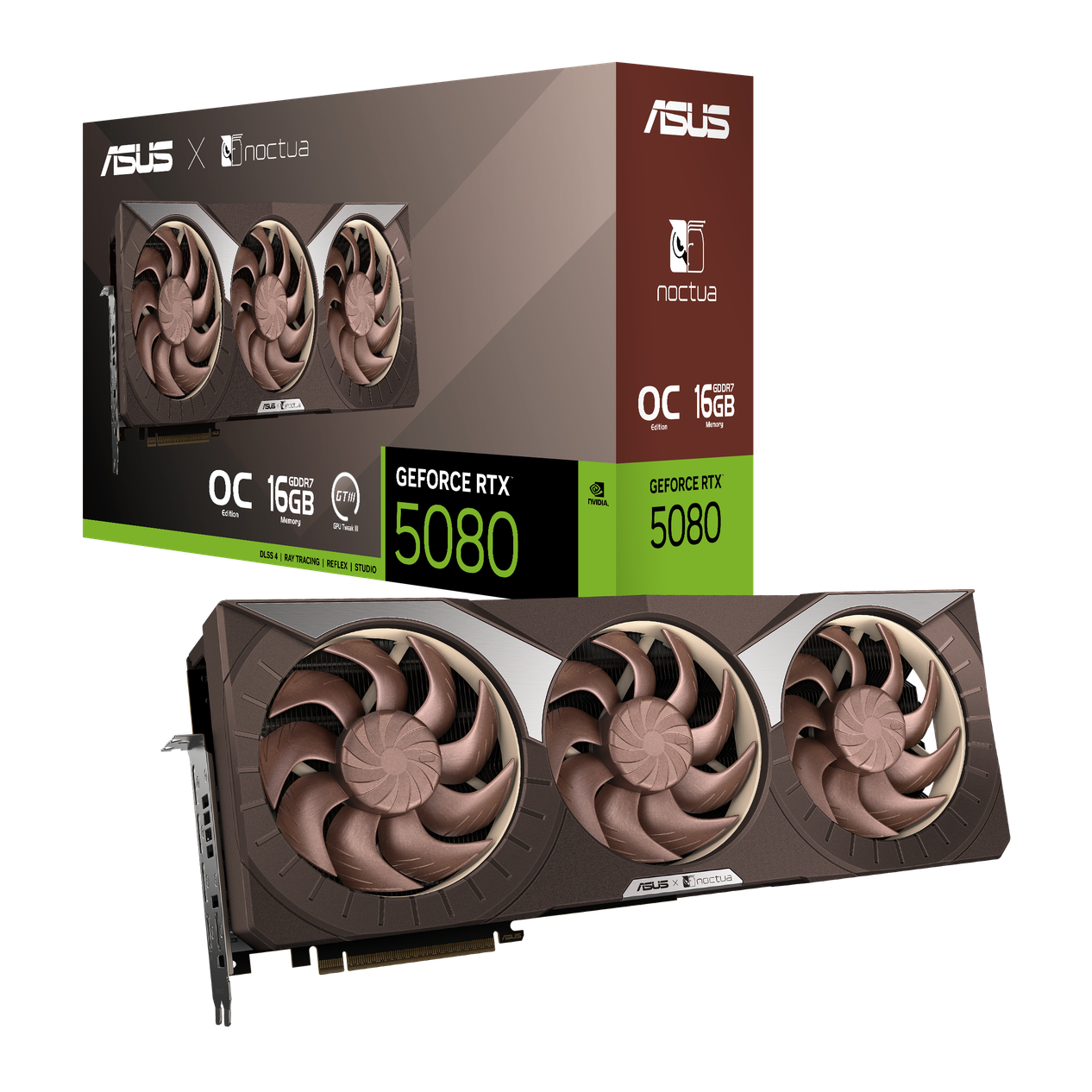 RTX 5080 Noctua Edition: Packaging and graphics card